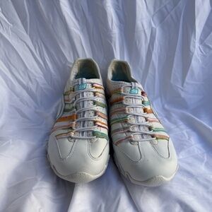 Skechers Women's Straightaway Multicolor Stripe Sneakers